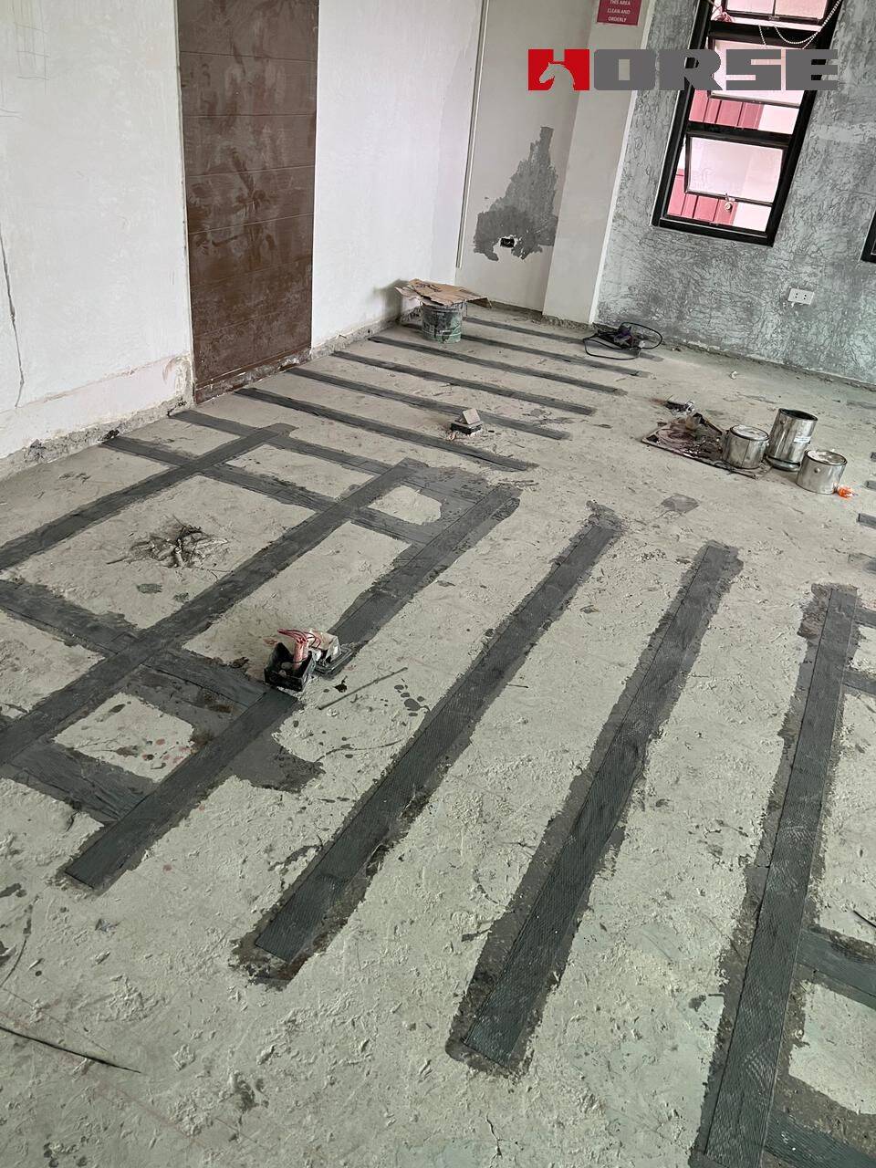 Repair Cracks on Concrete Floor Slab with Crack Injection and Carbon Fiber Sheet Repair Cracks on Concrete Floor Slab with Crack Injection and Carbon Fiber Sheet