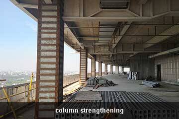 steel jacketing reinforced concrete columns