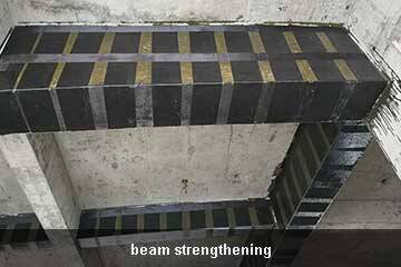 carbon fiber beam strengthening